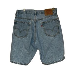 Levi's 505 Men’s Y2K Blue Jean Shorts Cotton Size 32 Regular Fit‎